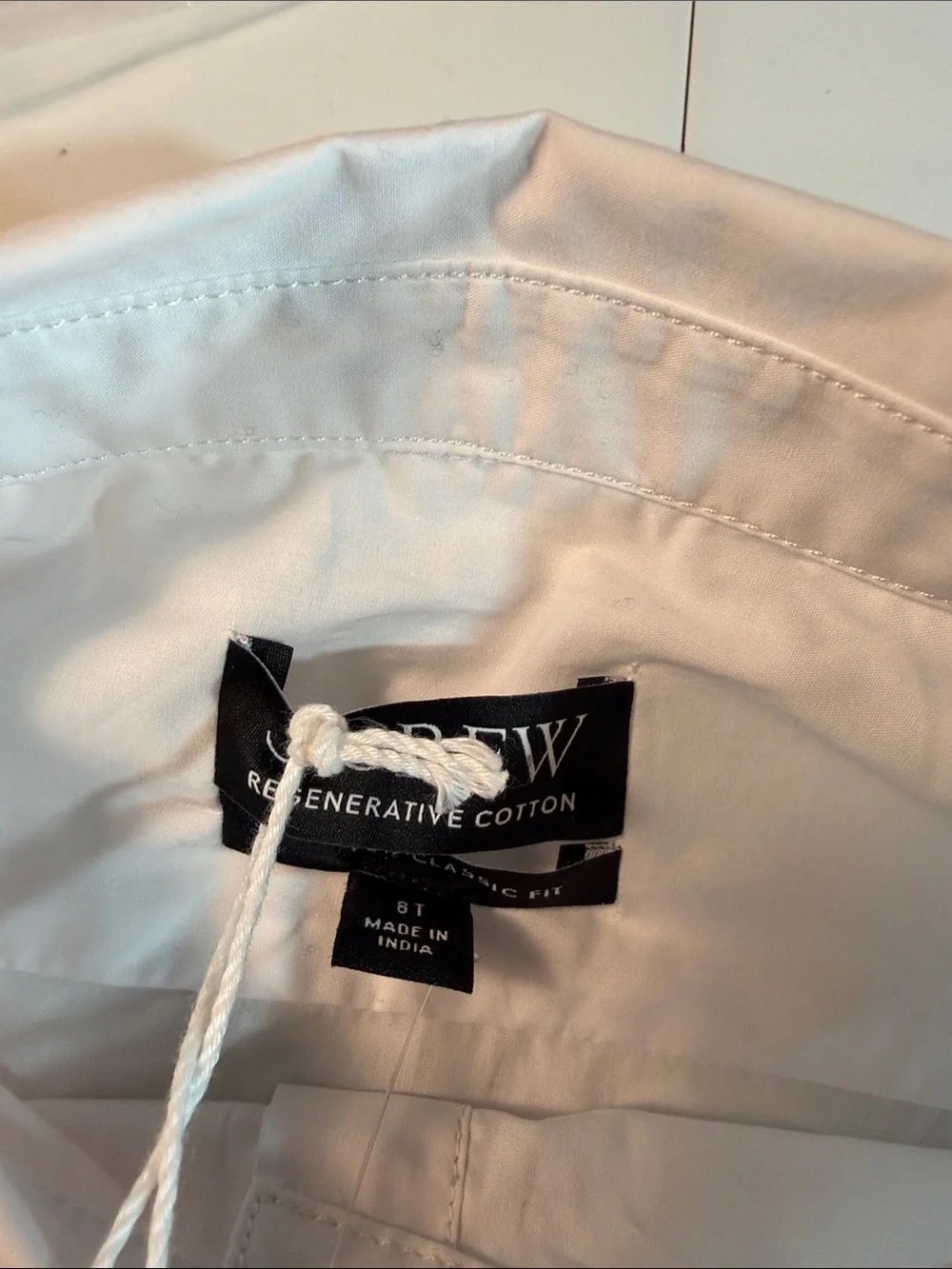 J.Crew Tall Garçon classic shirt in cotton poplin in white